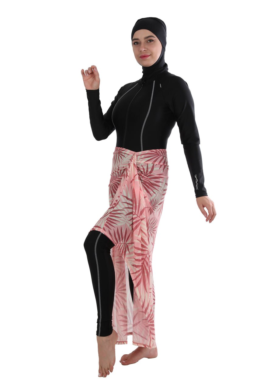 Black Jumpsuit with Long Skirt Coverup (Patterns)