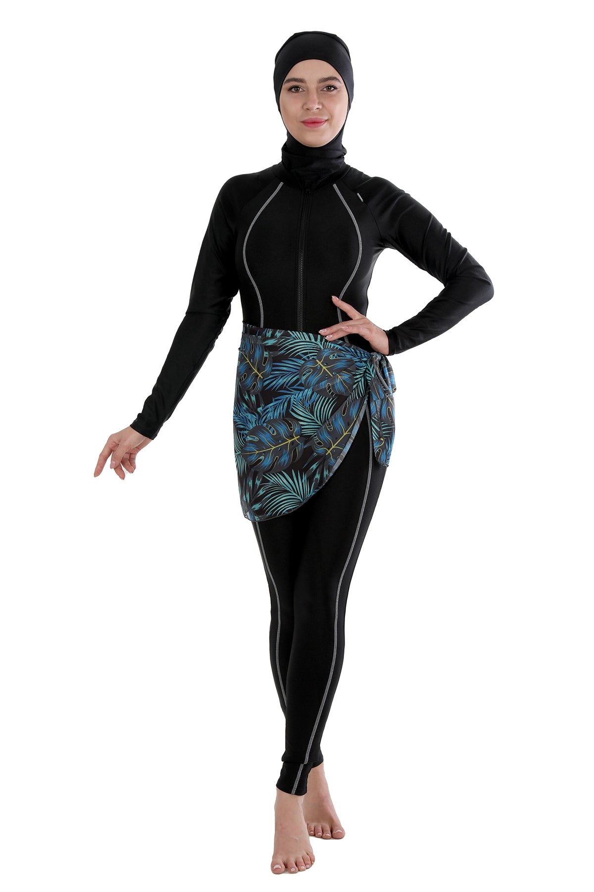 Black Jumpsuit with Wrap Skirt (Patterns)