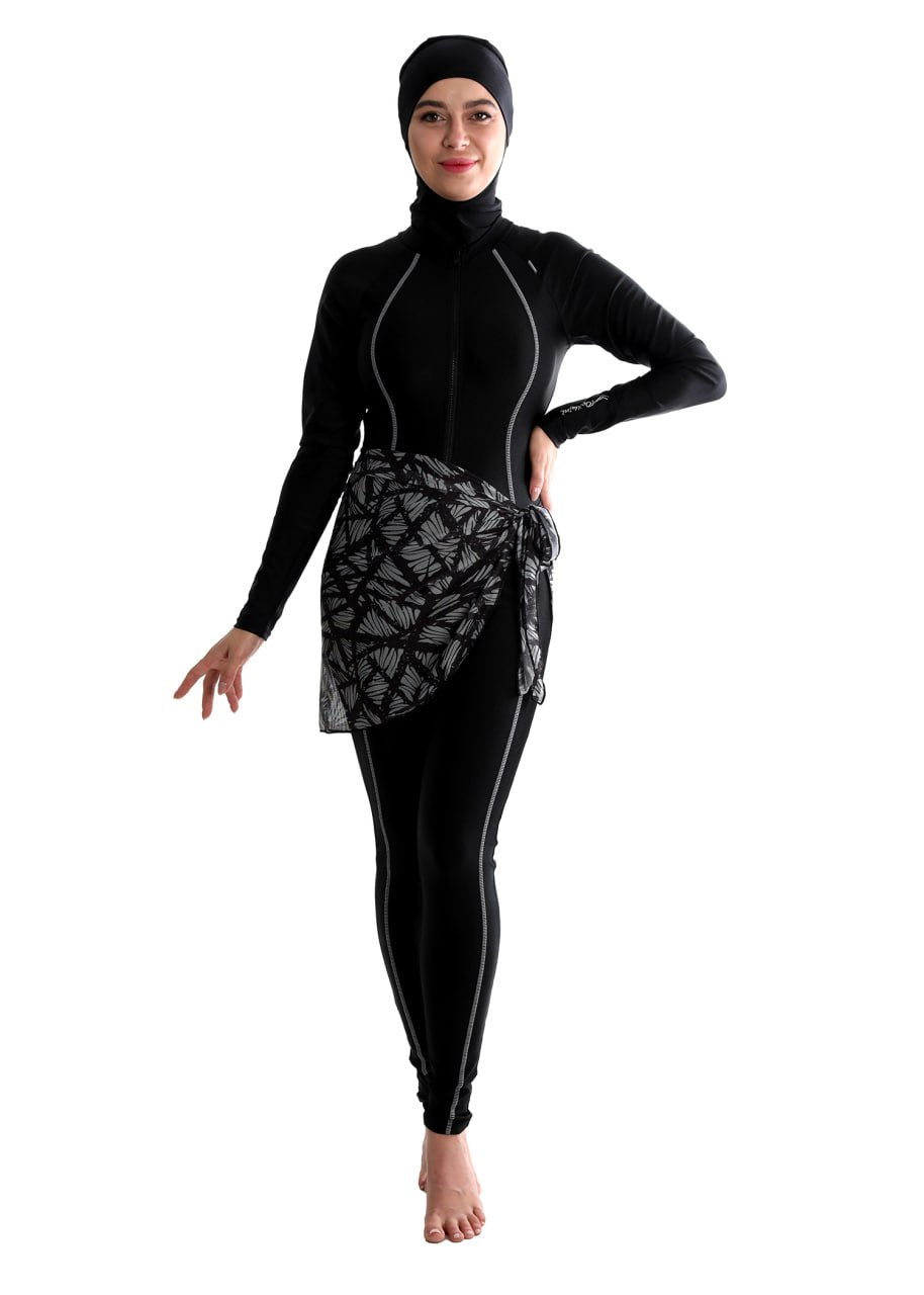 Black Jumpsuit with Wrap Skirt (Patterns)