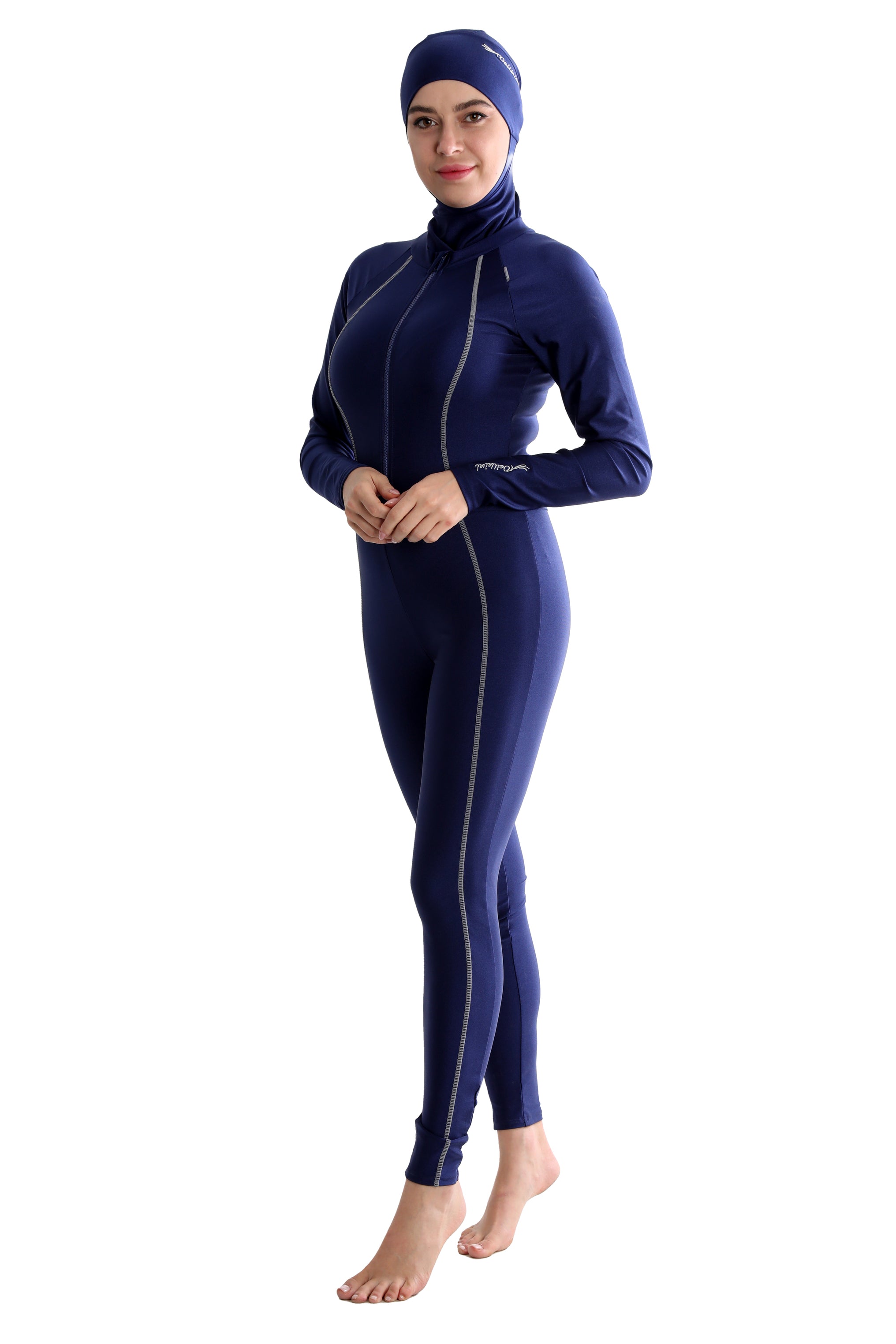 Navy Jumpsuit Swimsuit – VEILKINI