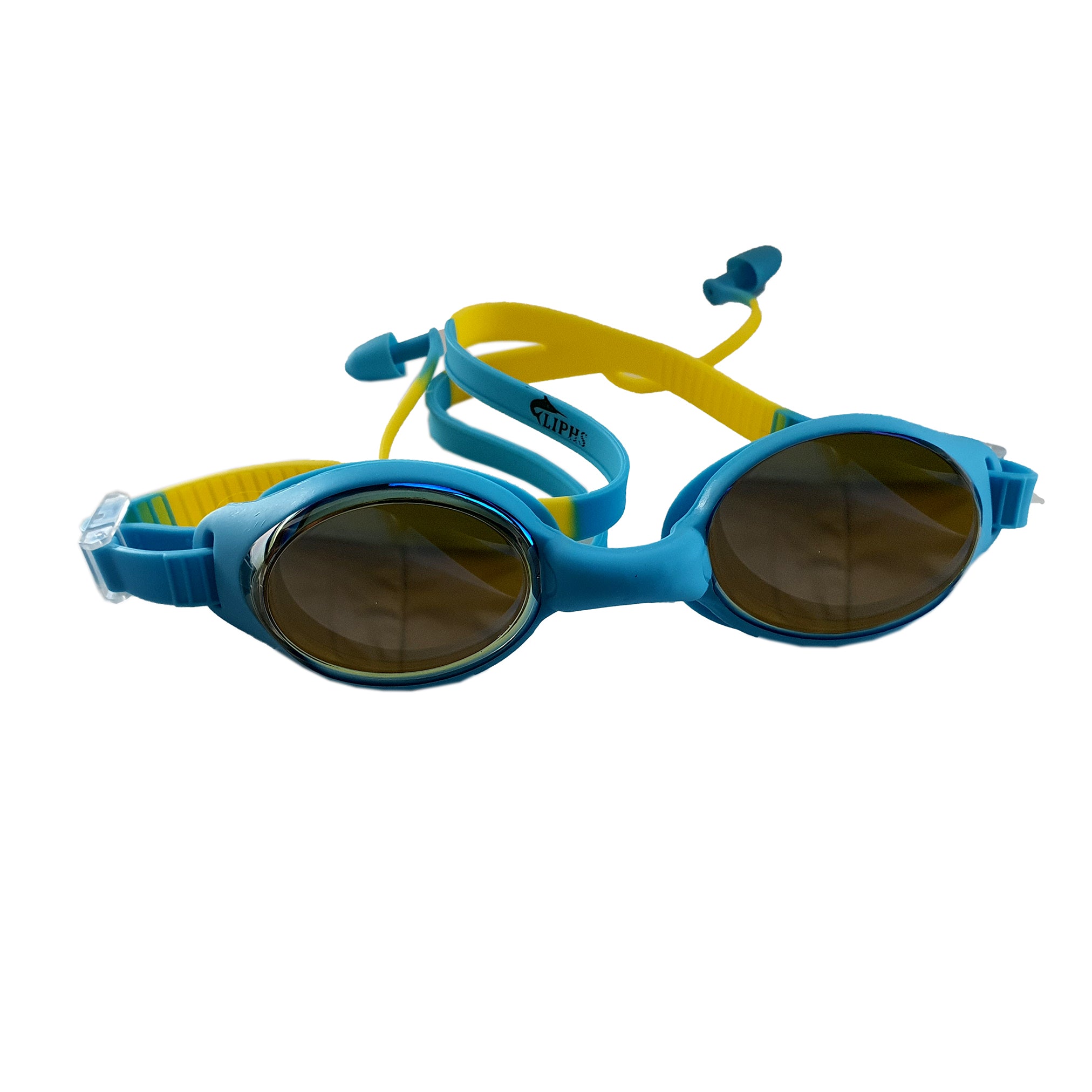 Mirrored Swim Goggles with earplugs